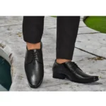 Men's Faux Leather Formal Shoes (Black) - Image 2