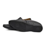 Men's Faux Leather Formal Shoes (Black) - Image 6