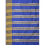 Women's Cotton Silk Striped Saree With Unstitched Blouse 5.5Mtr (Multicolor) - Image 2