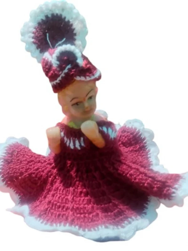 Laddu Gopal Tharad Dress Size: 0 To 6 (Maroon)