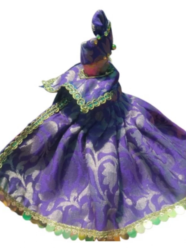 Laddu Gopal Silk Dress Size: 0 To 6 (Blue)