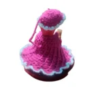 Laddu Gopal Tharad Dress Size: 0 To 6 (Magenta) - Image 2
