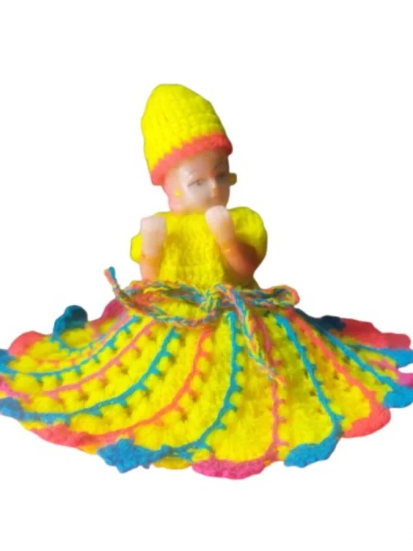 Laddu Gopal Tharad Dress Size: 0 To 6 (Multicolor)