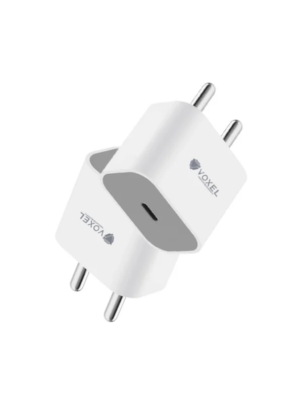VOXEL 20 Watt ' C ' Port PD Charger AB Plastic (White)