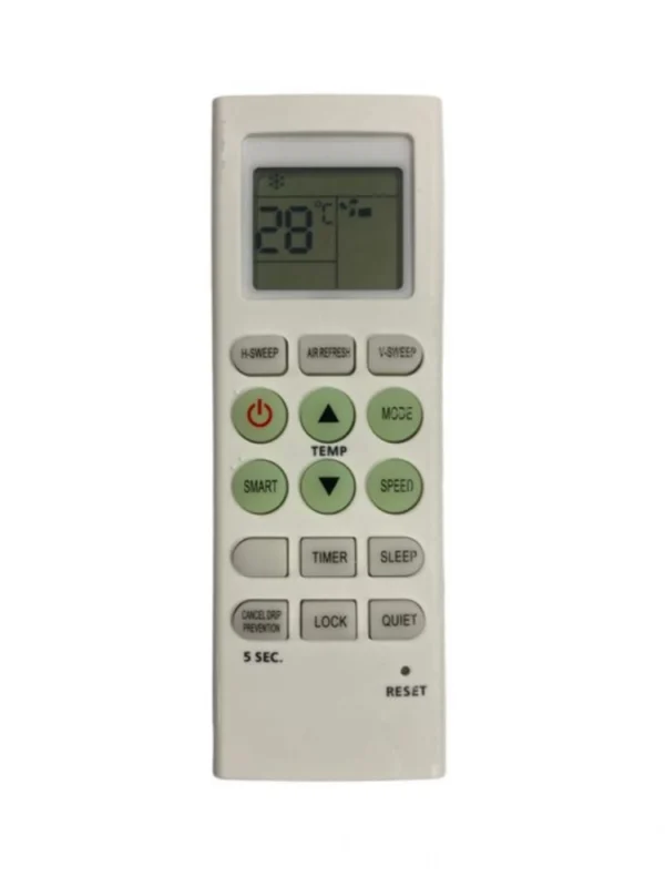AC Remote No.36E No Backlight Micromax AC Remote Control (White)