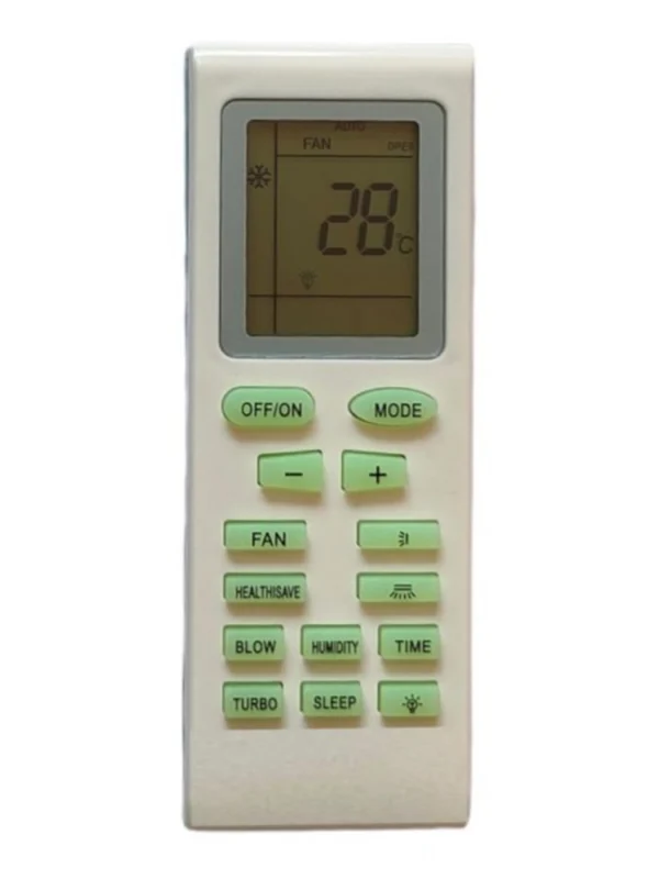 AC Remote No.18 No Backlight Onida AC Remote Control (White)