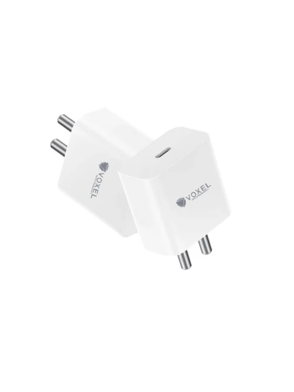VOXEL 100 Watt ' C ' Port PD Fast Charger AB Plastic (White)