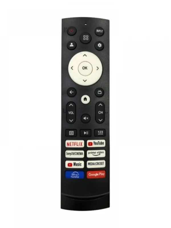 Remote No. 1256 (No Voice), Compatible for Hisense Smart TV LCD/LED Remote Control (Exactly Same Remote Will Only Work)