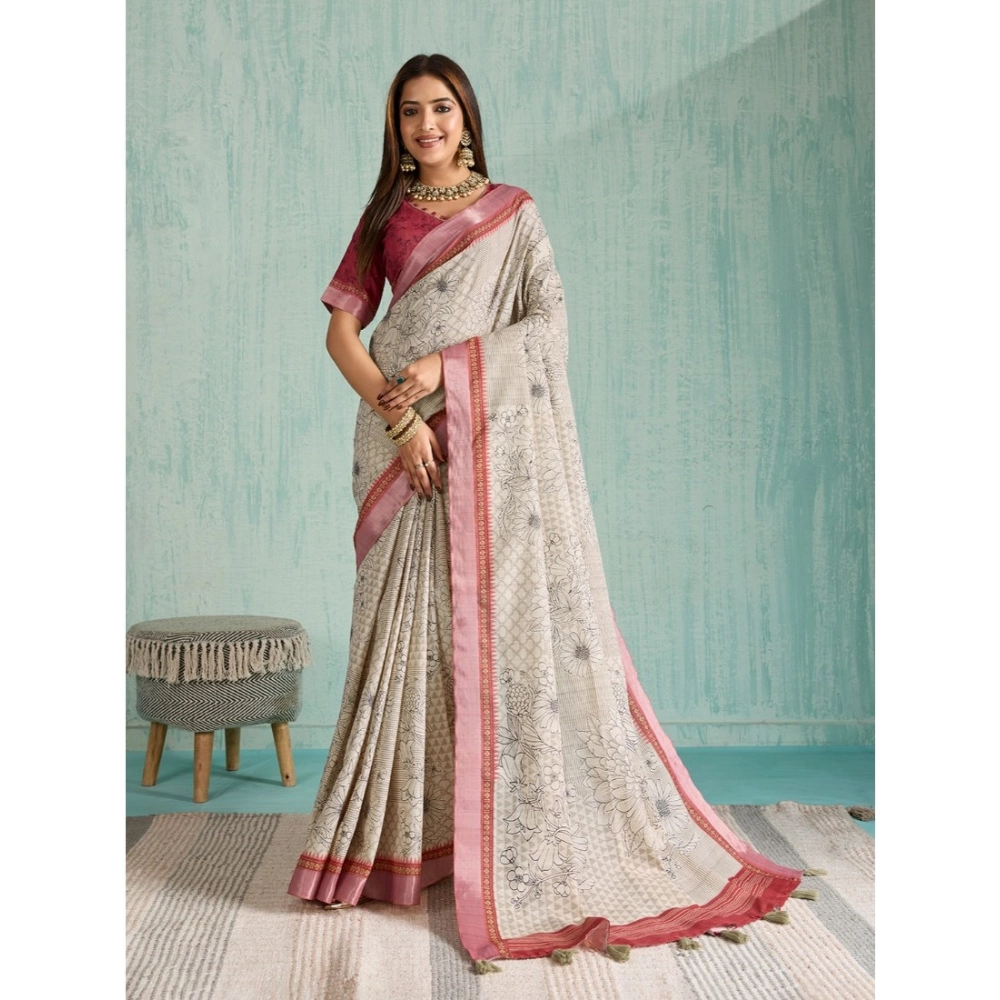 PID-62382-Generic-Womens-Silk-Blend-Printed-Saree-With-Unstitched-Blouse-5-5-Mtr-Beige-1-1000x1000-1.webp Women's Silk Blend Printed Saree With Unstitched Blouse 5.5Mtr (Beige) - Image 1