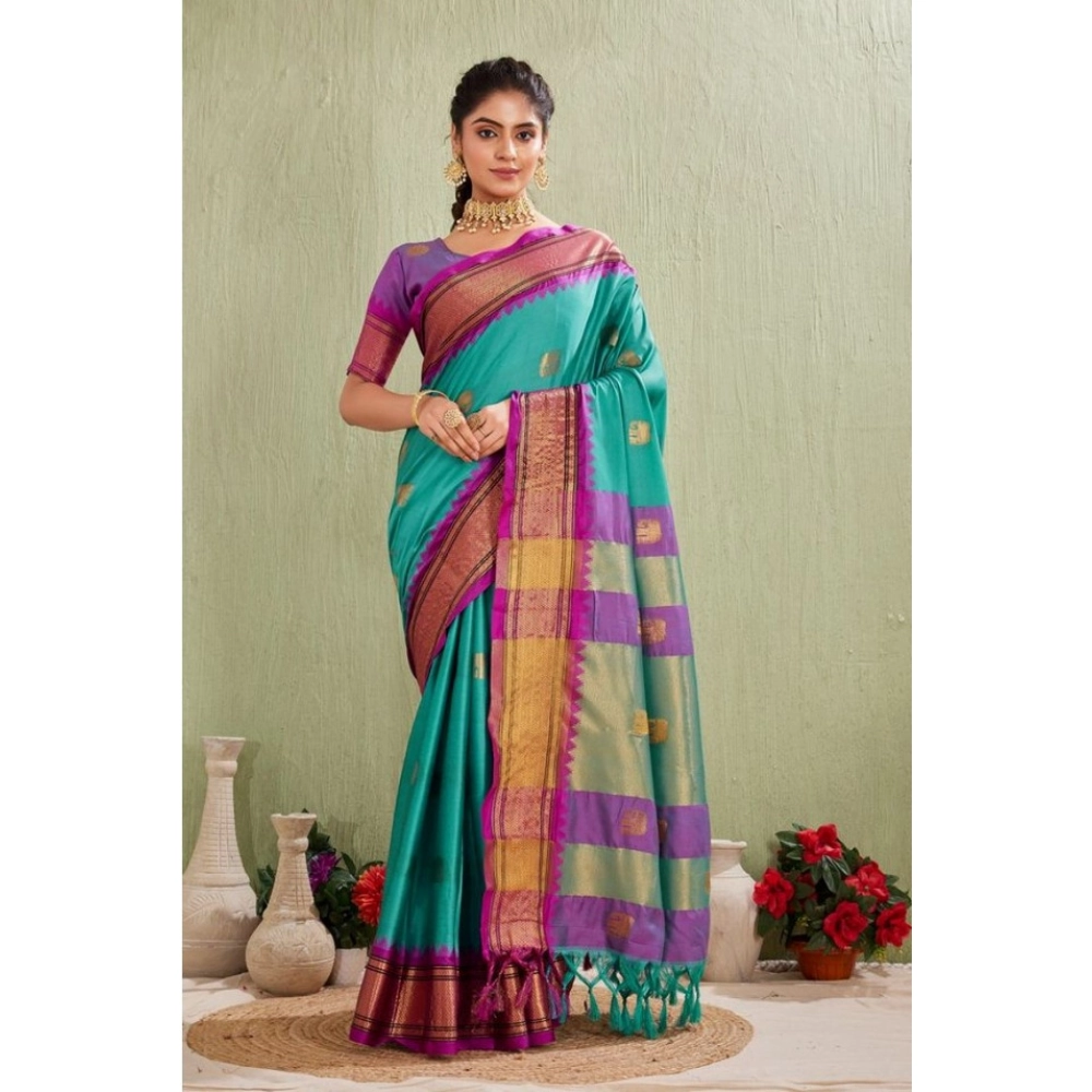 PID-62425-Generic-Women-s-Silk-Blended-Jaquard-Woven-Saree-With-Unstitched-Blouse-5-5-Mtr-Light-Blue-1000x1000-1.webp Women's Silk Blended Jaquard Woven Saree With Unstitched Blouse 5.5Mtr (Light Blue) - Image 1