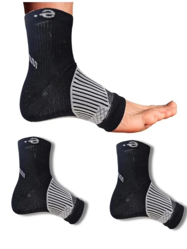 3_Pair Set Unisex Casual Cotton Printed Ankle Length Support Socks (Multicolor)