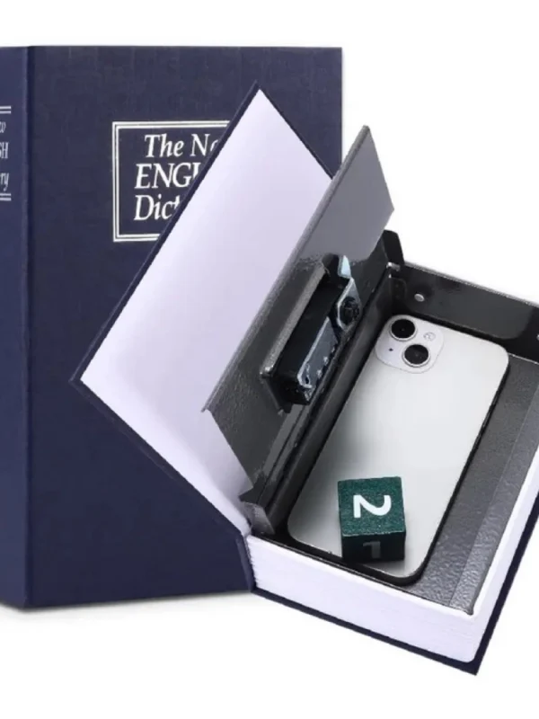 Secret Book Safe with Number Locker (Blue)