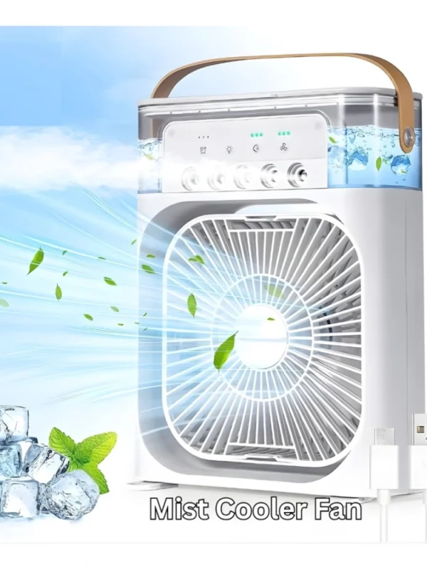 Plastic Air Fan with LED Nightlight