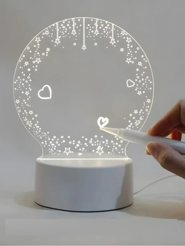 Glass 3D Illusion LED Creative Visualization Lamp