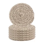 Cotton Rope Drink Coasters 6 Pcs Set (Mix) - Image 3